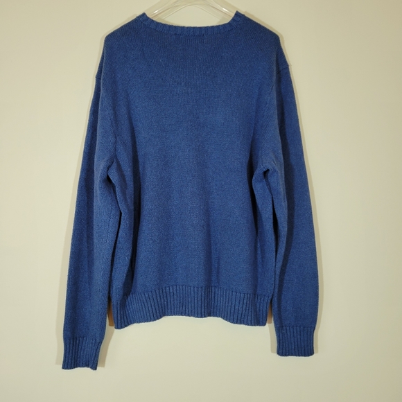 Men's Polo by Ralph Lauren Blue Knit Sweater, Size XXL - Picture 2 of 6
